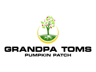 Grandpa Toms Pumpkin Patch logo design by jetzu