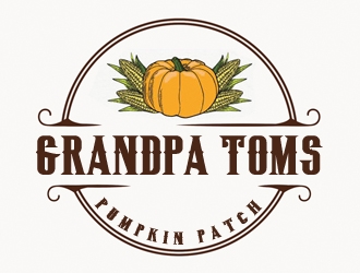 Grandpa Toms Pumpkin Patch logo design by samueljho