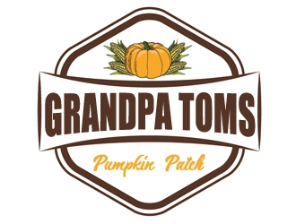 Grandpa Toms Pumpkin Patch logo design by samueljho