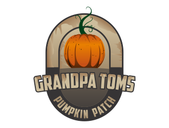 Grandpa Toms Pumpkin Patch logo design by Kruger