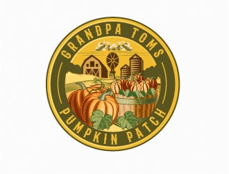 Grandpa Toms Pumpkin Patch logo design by AYATA