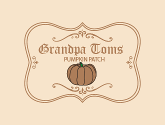 Grandpa Toms Pumpkin Patch logo design by czars