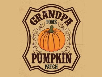Grandpa Toms Pumpkin Patch logo design by logoguy