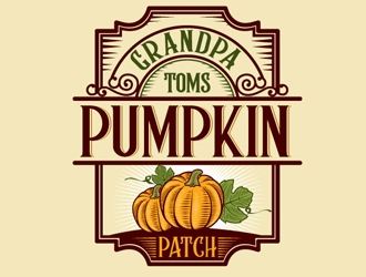 Grandpa Toms Pumpkin Patch logo design by logoguy