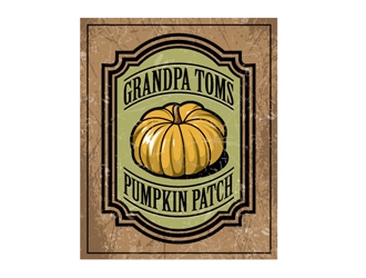 Grandpa Toms Pumpkin Patch logo design by logoguy