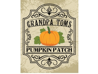 Grandpa Toms Pumpkin Patch logo design by logoguy
