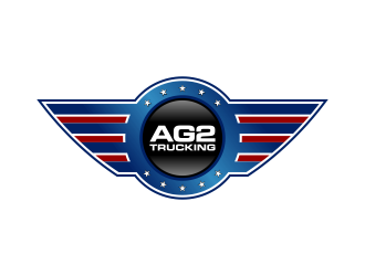 AG2 (Squared) Trucking  logo design by Kruger