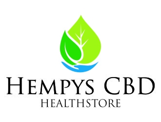 Hempys CBD Healthstore logo design by jetzu