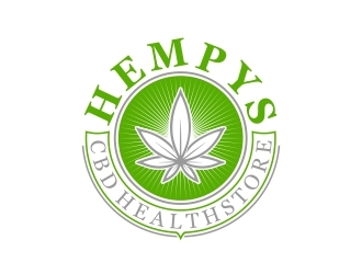 Hempys CBD Healthstore logo design by b3no