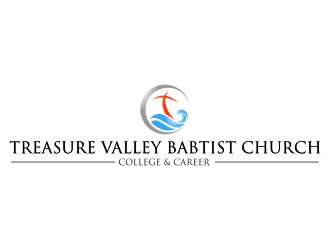 Treasure Valley Baptist Church (T.V.B.C.)   College & Career  logo design by jetzu