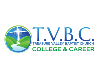 Treasure Valley Baptist Church (T.V.B.C.)   College & Career  logo design by scriotx