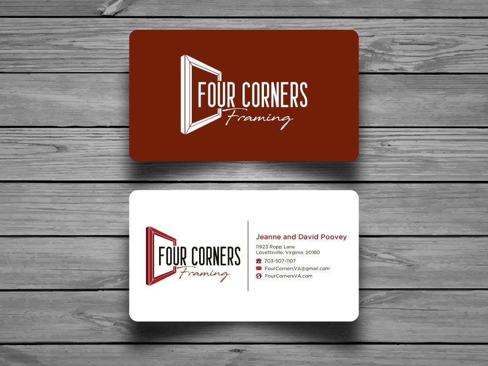Four Corners Framing logo design by labo