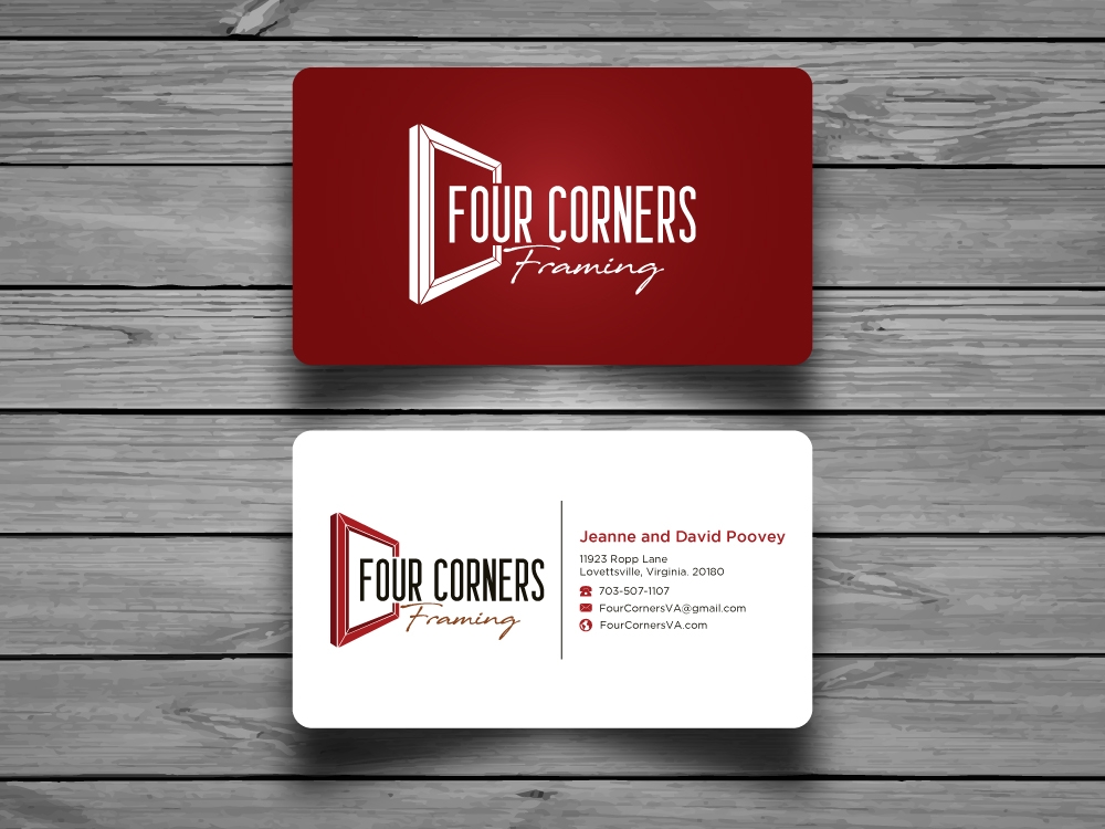 Four Corners Framing logo design by labo