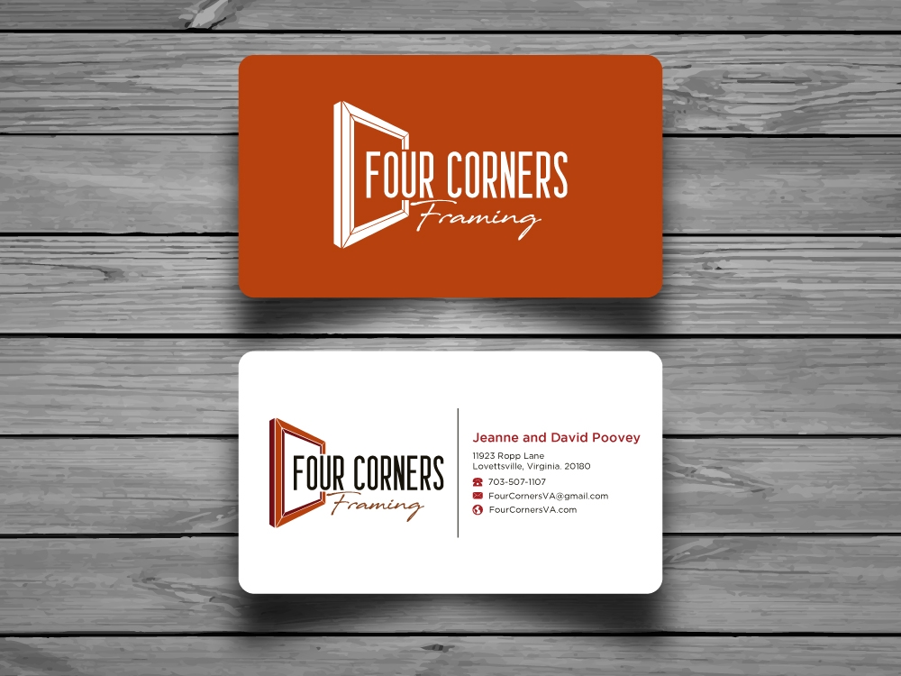 Four Corners Framing logo design by labo