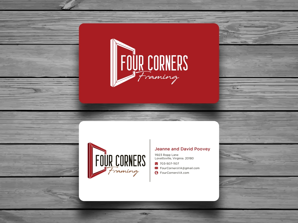 Four Corners Framing logo design by labo