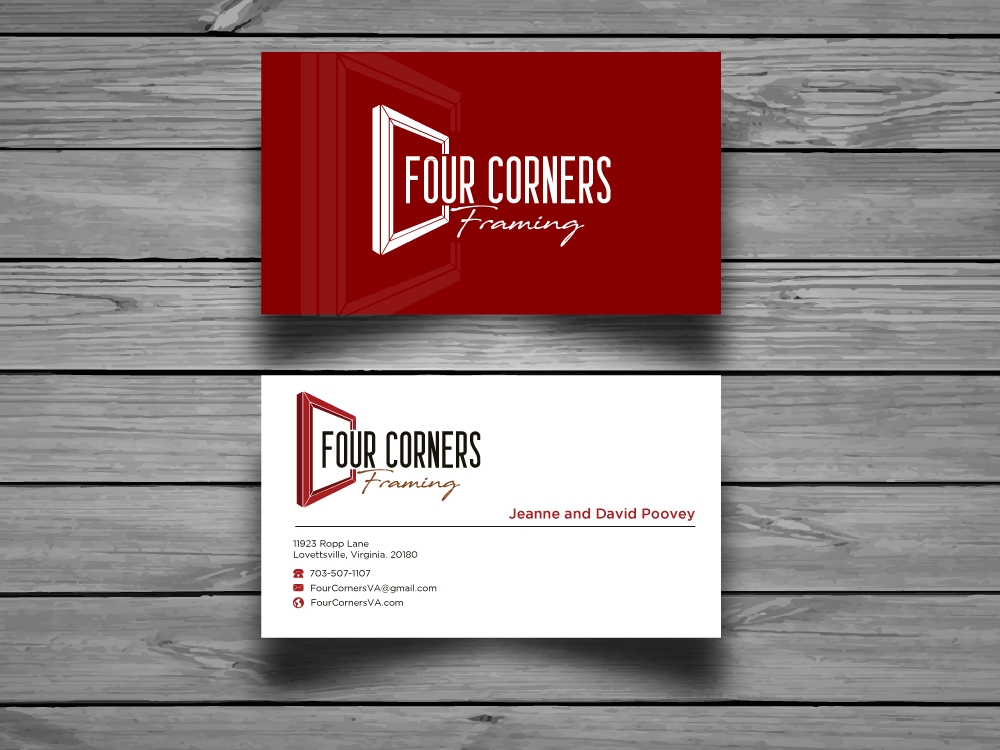 Four Corners Framing logo design by labo