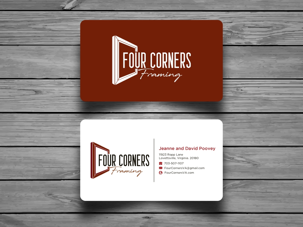 Four Corners Framing logo design by labo