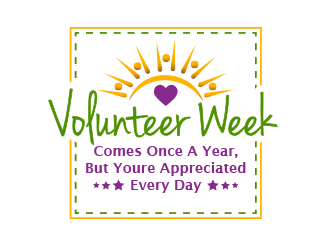 Volunteer Week Comes Once A Year, but Youre Appreciated Every Day logo design by BeDesign