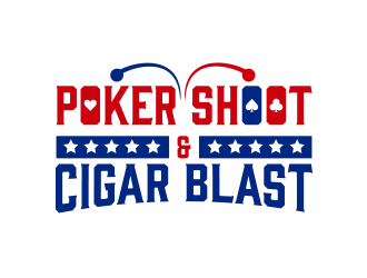 POKER SHOOT & CIGAR BLAST logo design by keylogo