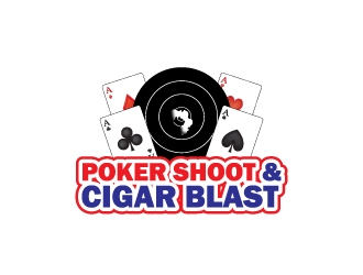 POKER SHOOT & CIGAR BLAST logo design by IjVb.UnO
