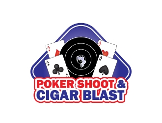 POKER SHOOT & CIGAR BLAST logo design by IjVb.UnO