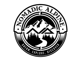 Nomadic Alpine logo design by jaize