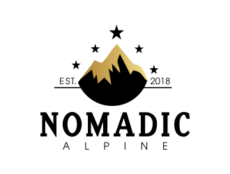 Nomadic Alpine logo design by JessicaLopes