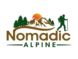 Nomadic Alpine logo design by PMG