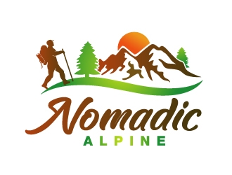 Nomadic Alpine logo design by PMG