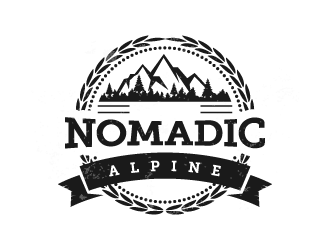 Nomadic Alpine logo design by pencilhand