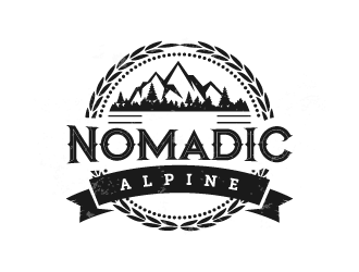 Nomadic Alpine logo design by pencilhand