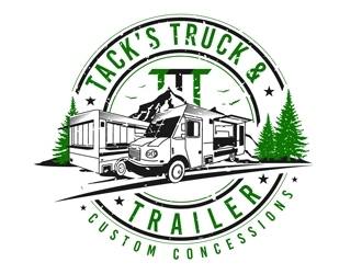 Tacks Truck & Trailer logo design by DreamLogoDesign
