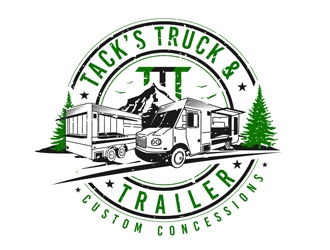 Tacks Truck & Trailer logo design by DreamLogoDesign