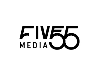 Five55 Media logo design by Kewin
