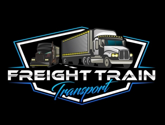 Freight Train Transport  logo design by DreamLogoDesign