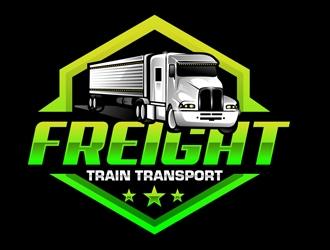 Freight Train Transport  logo design by DreamLogoDesign