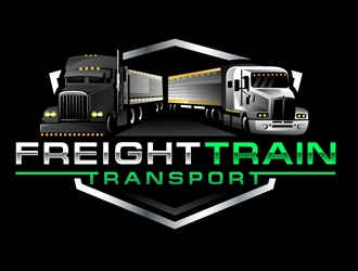 Freight Train Transport  logo design by DreamLogoDesign