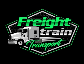 Freight Train Transport  logo design by DreamLogoDesign