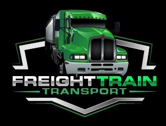 Freight Train Transport  logo design by THOR_