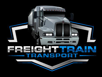 Freight Train Transport  logo design by THOR_