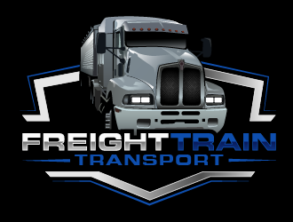 Freight Train Transport  logo design by THOR_