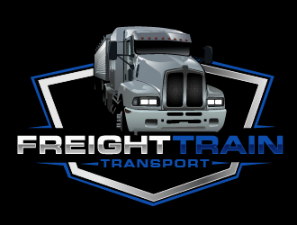 Freight Train Transport  logo design by THOR_