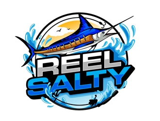 Reel Salty logo design by DreamLogoDesign