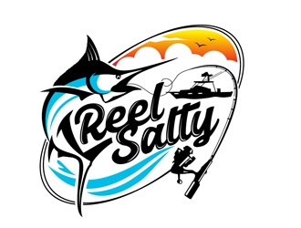 Reel Salty logo design by DreamLogoDesign