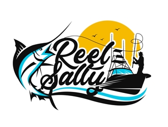 Reel Salty logo design by DreamLogoDesign