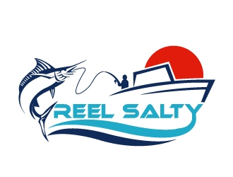 Reel Salty logo design by PMG
