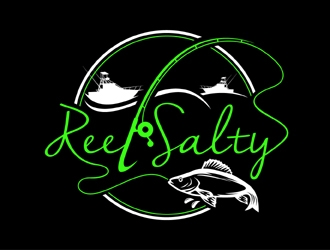 Reel Salty logo design by MAXR