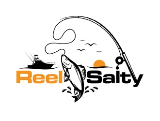 Reel Salty logo design by MAXR