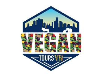 Vegan Tours NY logo design by usashi