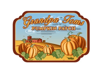 Grandpa Toms Pumpkin Patch logo design by AYATA